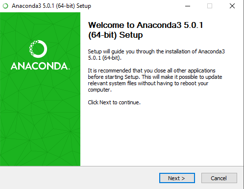 Anaconda Installer Wizard