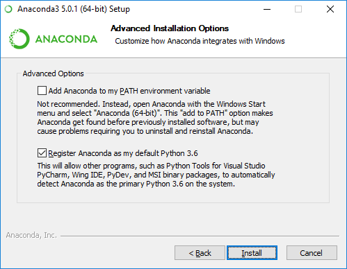 Anaconda Installer Wizard