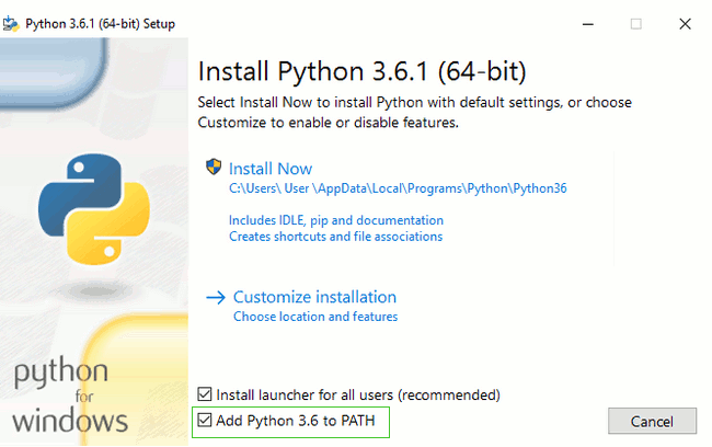 Python Wizard Installer